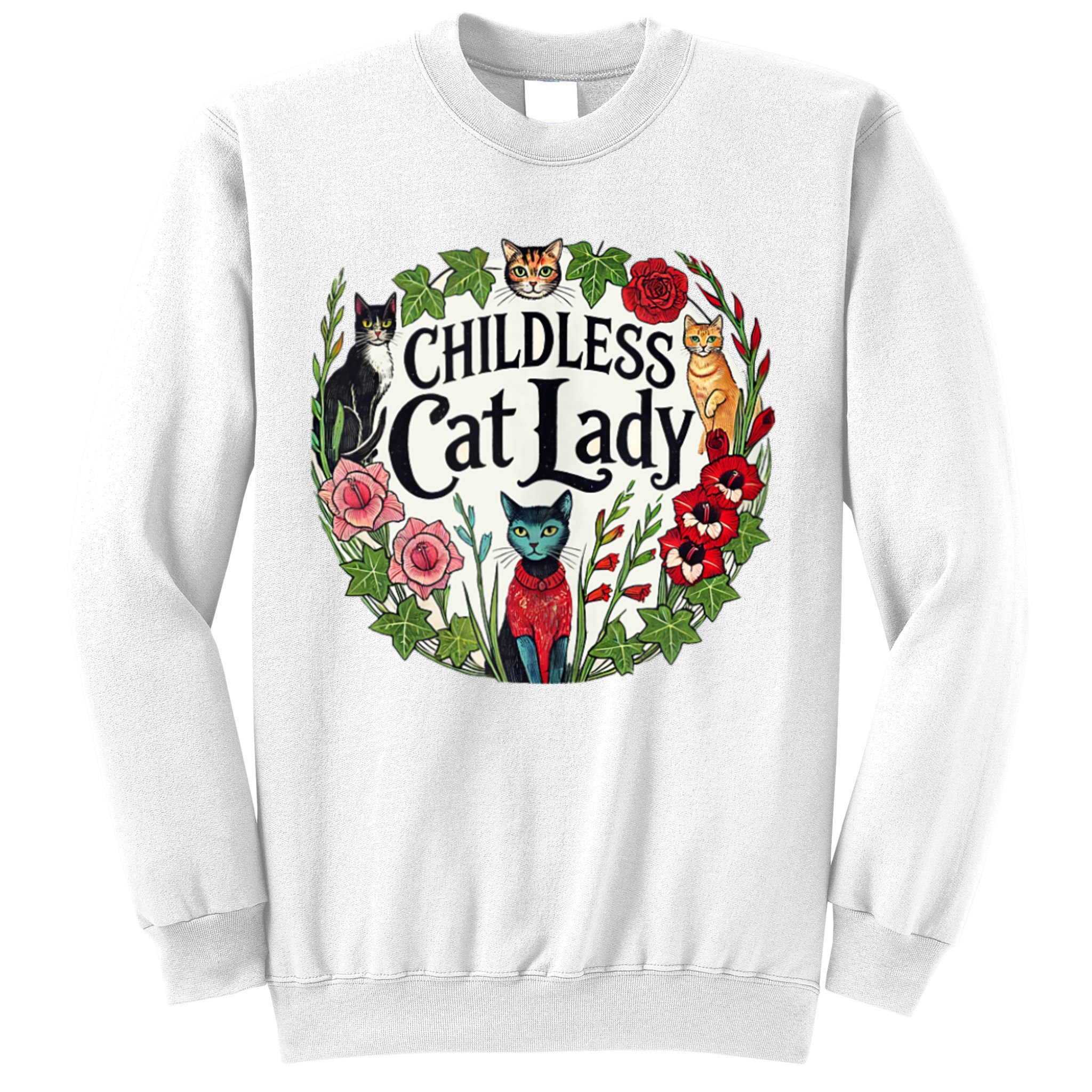Childless Cat Ladies Against Fascism Sweatshirt