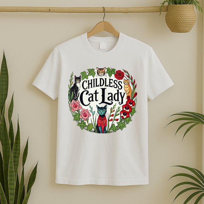 Childless Cat Ladies Against Fascism T-Shirt