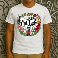 Childless Cat Ladies Against Fascism T-Shirt