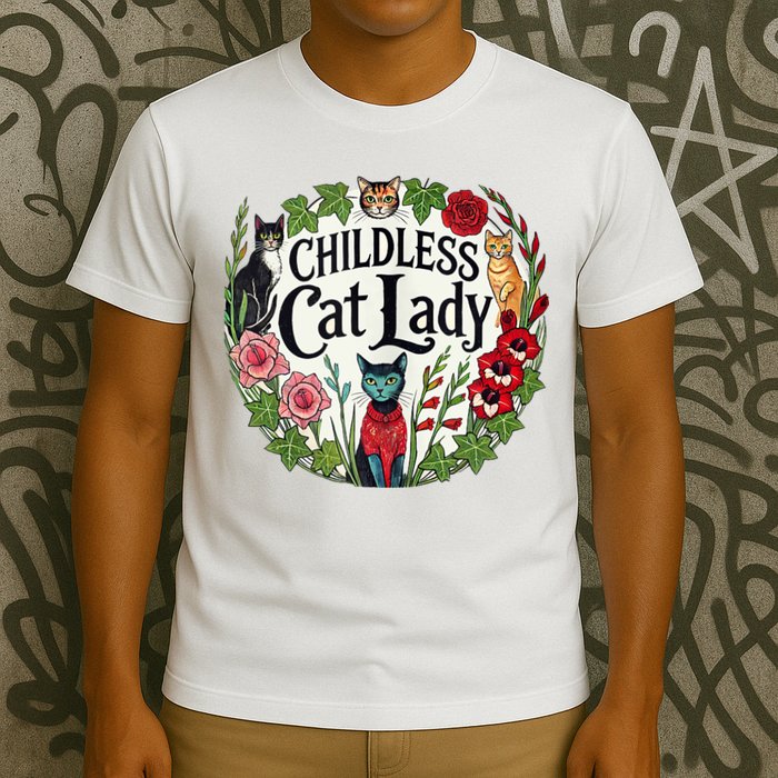Childless Cat Ladies Against Fascism T-Shirt