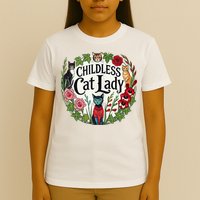 Childless Cat Ladies Against Fascism T-Shirt