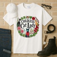 Childless Cat Ladies Against Fascism Tall T-Shirt