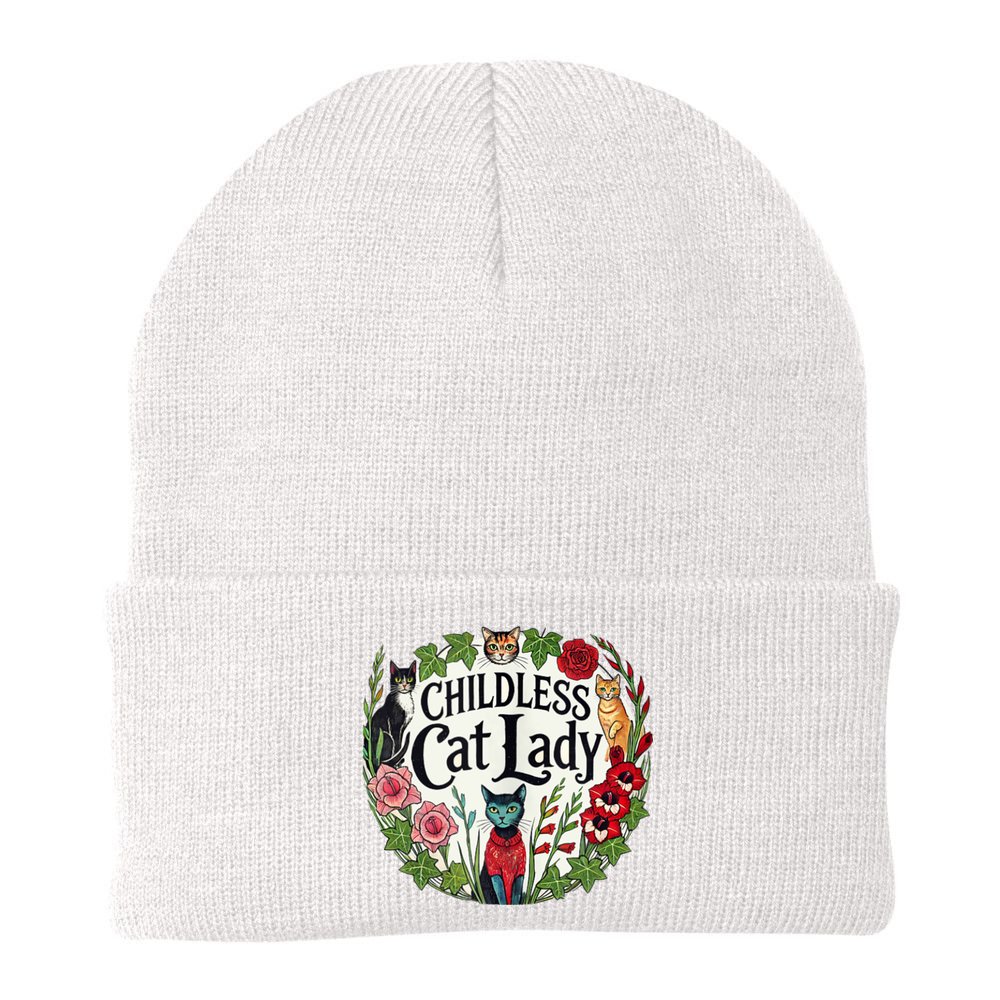 Childless Cat Ladies Against Fascism Beanie