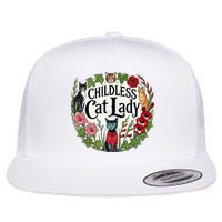 Childless Cat Ladies Against Fascism Flat Bill Trucker Hat