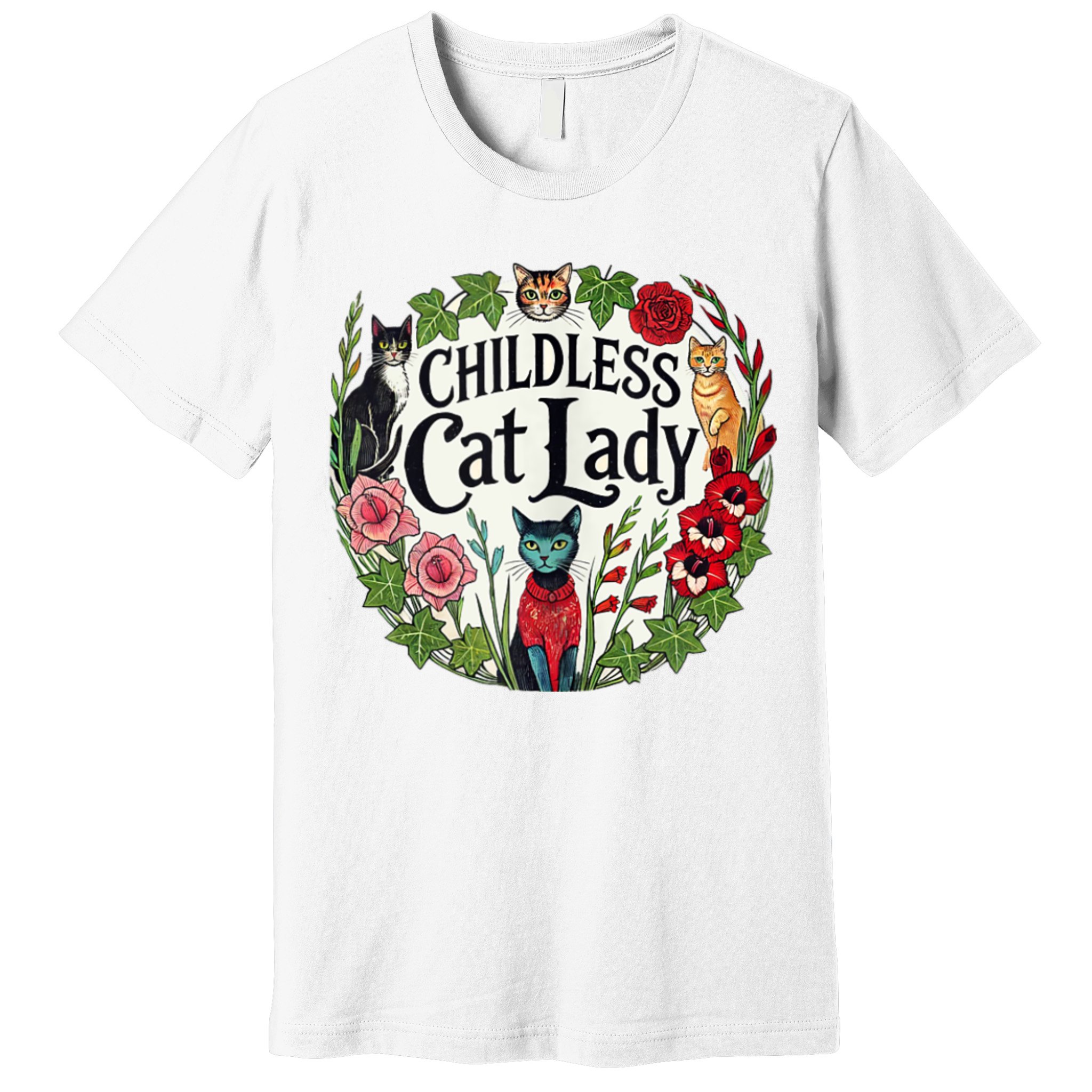 Childless Cat Ladies Against Fascism Premium T-Shirt