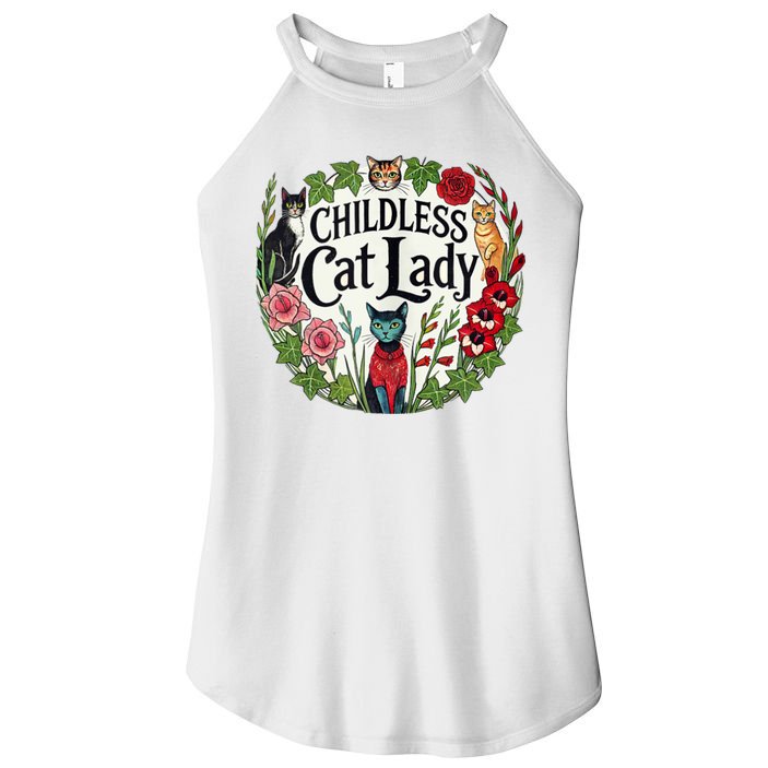 Childless Cat Ladies Against Fascism Women's Perfect Tri Rocker Tank