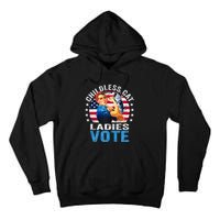 Childless Cat Ladies Vote Funny Vintage Rosie The Riveter Tall Hoodie