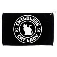 Childless Cat Lady Funny Cat Lover Grommeted Golf Towel