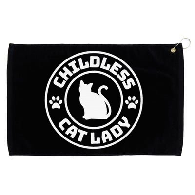 Childless Cat Lady Funny Cat Lover Grommeted Golf Towel