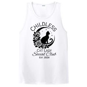 Childless Cat Lady Social Club Meme Cat Kamala Harris 2024 PosiCharge Competitor Tank