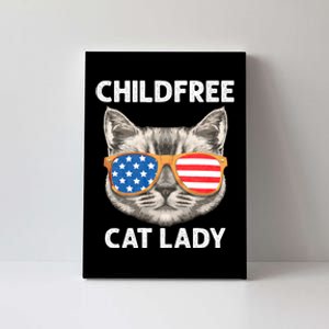 Childfree Cat Lady For Cat Mom Women Cat Lady Canvas