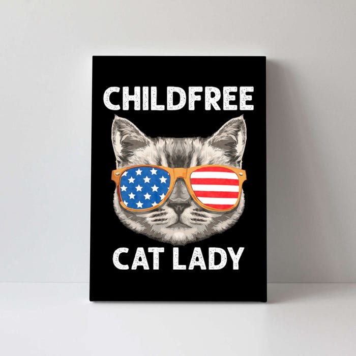 Childfree Cat Lady For Cat Mom Women Cat Lady Canvas