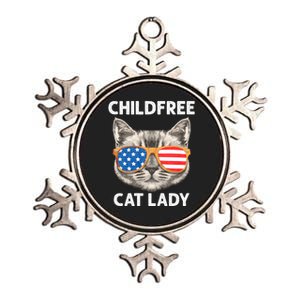 Childfree Cat Lady For Cat Mom Women Cat Lady Metallic Star Ornament