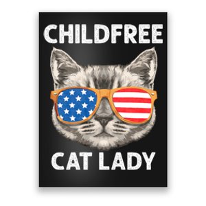 Childfree Cat Lady For Cat Mom Women Cat Lady Poster