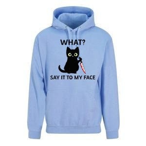 Childless Cat Ladies Funny Cat What Say It To My Face Raglan Baseball Unisex Surf Hoodie