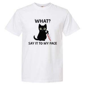 Childless Cat Ladies Funny Cat What Say It To My Face Raglan Baseball Garment-Dyed Heavyweight T-Shirt