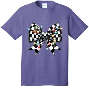 Coquette Christmas Lights Bow T-Shirt