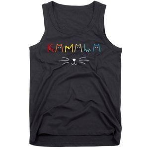 Commala Cat Lettering Positive Funny Cat Letters Gift Tank Top