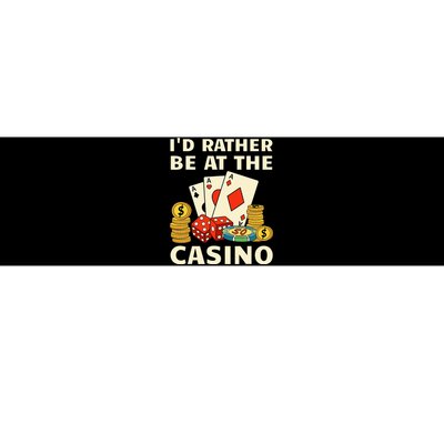 Cool Casino Lover Art Casino Gambling Gambler Bumper Sticker