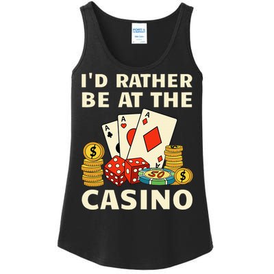 Cool Casino Lover Art Casino Gambling Gambler Ladies Essential Tank