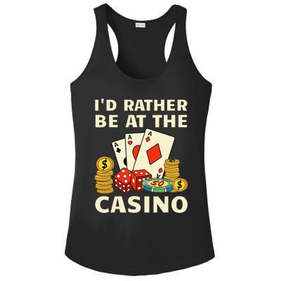 Cool Casino Lover Art Casino Gambling Gambler Ladies PosiCharge Competitor Racerback Tank