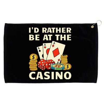 Cool Casino Lover Art Casino Gambling Gambler Grommeted Golf Towel