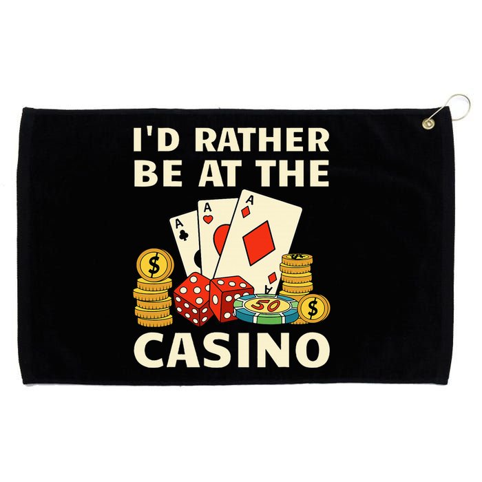 Cool Casino Lover Art Casino Gambling Gambler Grommeted Golf Towel