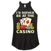 Cool Casino Lover Art Casino Gambling Gambler Women's Perfect Tri Rocker Tank