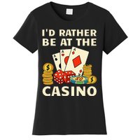 Cool Casino Lover Art Casino Gambling Gambler Women's T-Shirt