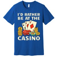 Cool Casino Lover Art For Casino Gambling Gambler Premium T-Shirt