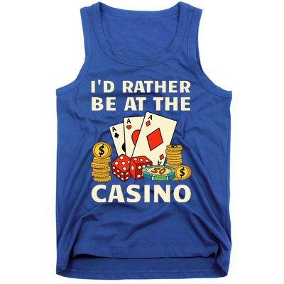 Cool Casino Lover Art For Casino Gambling Gambler Tank Top