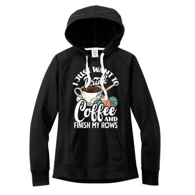 Crochet Coffee Lover Cute Crocheting Gift Women's Fleece Hoodie