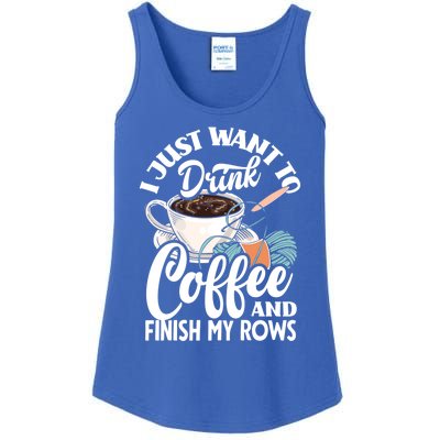 Crochet Coffee Lover Cute Crocheting Gift Ladies Essential Tank