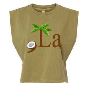 Coconut Comma + La Kamala Harris 2024 President Election Garment-Dyed Women's Muscle Tee