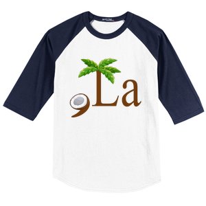 Coconut Comma + La Kamala Harris 2024 President Election Baseball Sleeve Shirt