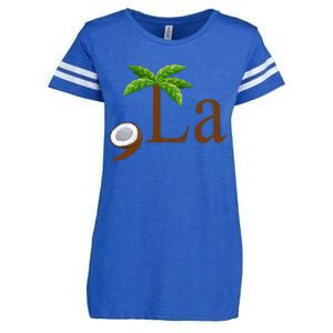 Coconut Comma + La Kamala Harris 2024 President Election Enza Ladies Jersey Football T-Shirt