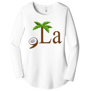 Coconut Comma + La Kamala Harris 2024 President Election Women's Perfect Tri Tunic Long Sleeve Shirt