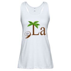 Coconut Comma + La Kamala Harris 2024 President Election Ladies Essential Flowy Tank