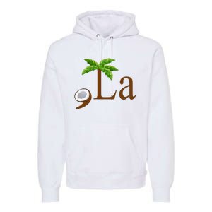 Coconut Comma + La Kamala Harris 2024 President Election Premium Hoodie