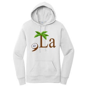 Coconut Comma + La Kamala Harris 2024 President Election Women's Pullover Hoodie