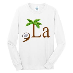 Coconut Comma + La Kamala Harris 2024 President Election Tall Long Sleeve T-Shirt