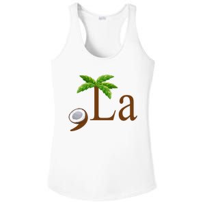 Coconut Comma + La Kamala Harris 2024 President Election Ladies PosiCharge Competitor Racerback Tank