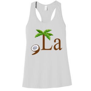 Coconut Comma + La Kamala Harris 2024 President Election Women's Racerback Tank