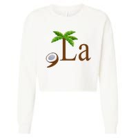 Coconut Comma + La Kamala Harris 2024 President Election Cropped Pullover Crew