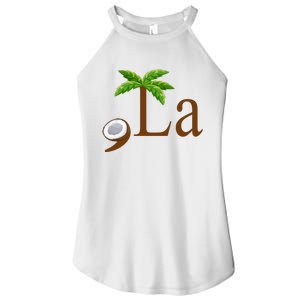 Coconut Comma + La Kamala Harris 2024 President Election Women's Perfect Tri Rocker Tank