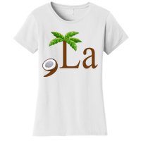 Coconut Comma + La Kamala Harris 2024 President Election Women's T-Shirt