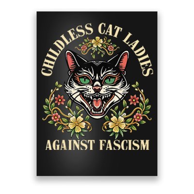 Childless Cat Ladies Against Fascism Gift Poster