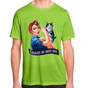 Childless Cat Ladies Vote Rosie The Riveter Gift Adult ChromaSoft Performance T-Shirt