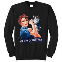 Childless Cat Ladies Vote Rosie The Riveter Gift Sweatshirt