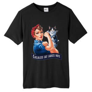 Childless Cat Ladies Vote Rosie The Riveter Gift Tall Fusion ChromaSoft Performance T-Shirt